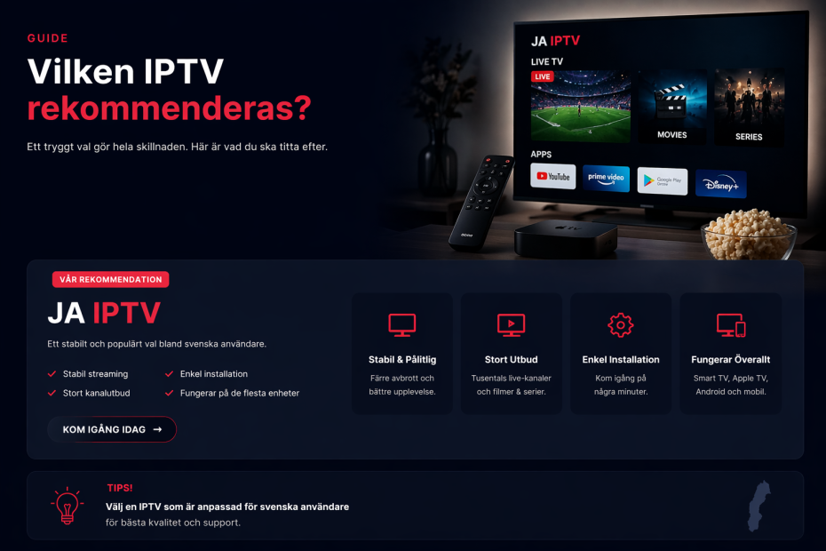 vilken iptv rekommenderas