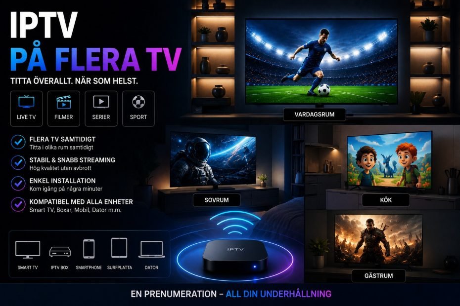 iptv på flera tv