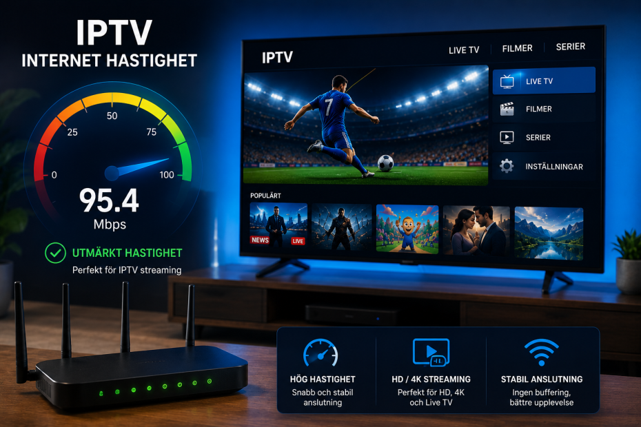 iptv internet hastighet