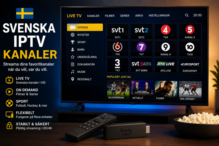 Svenska IPTV kanaler