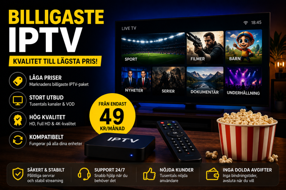 billigaste iptv