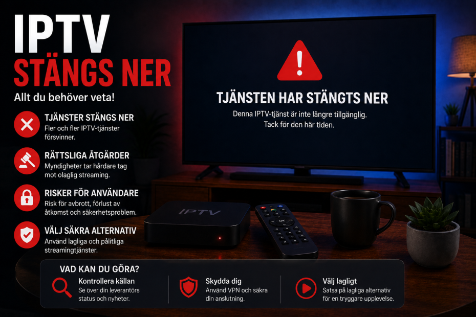 iptv stängs ner
