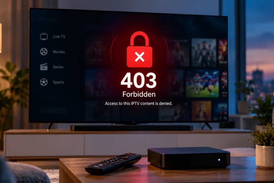iptv error 403