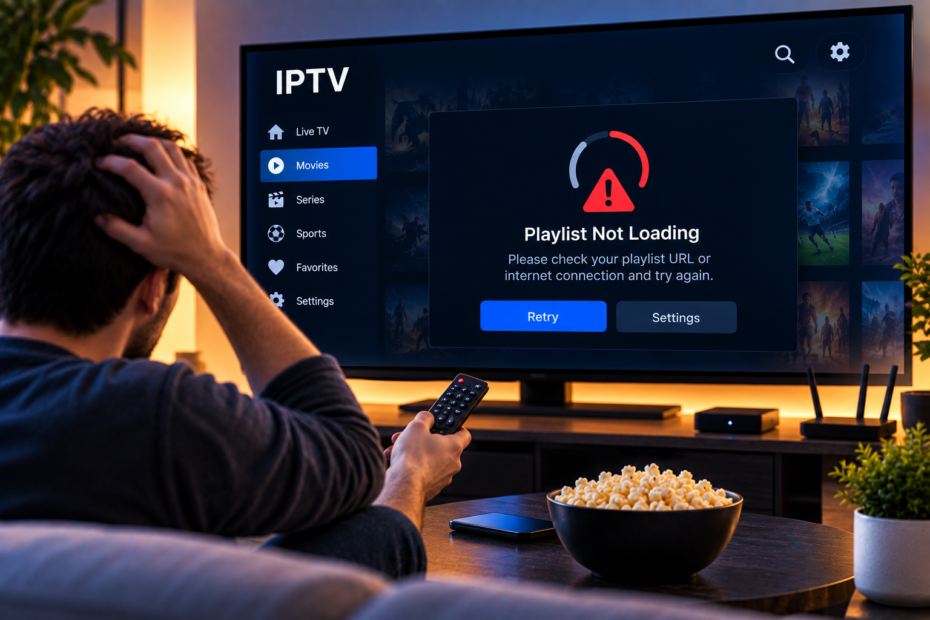 iptv playlist not loading
