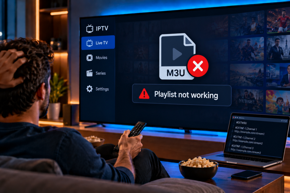 m3u playlist not working